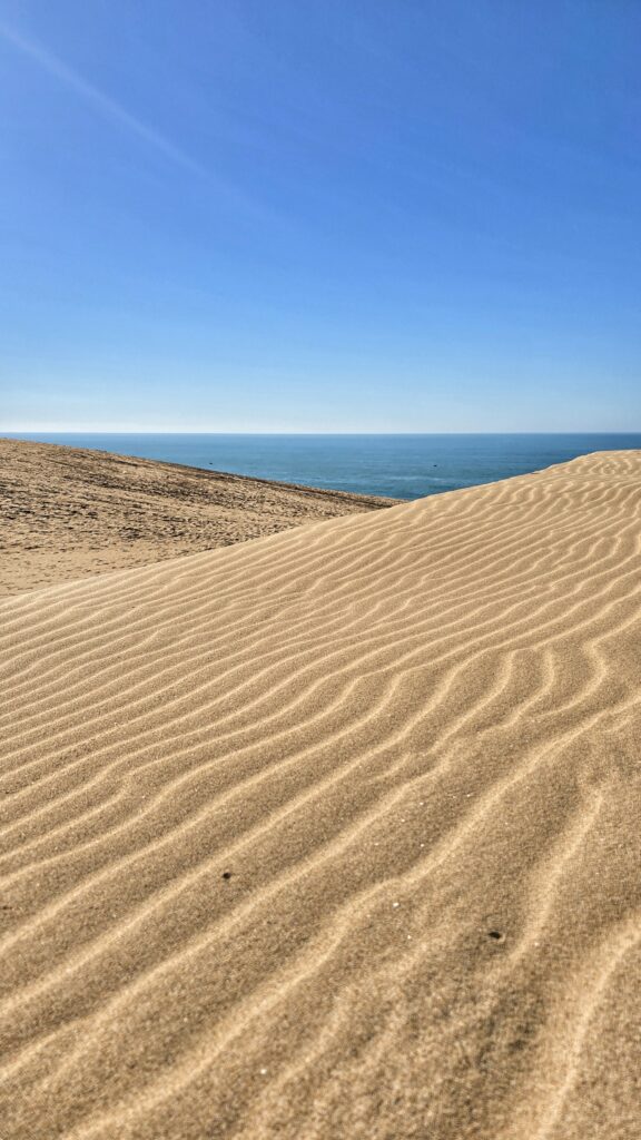 wydmy z wietrznymi falami