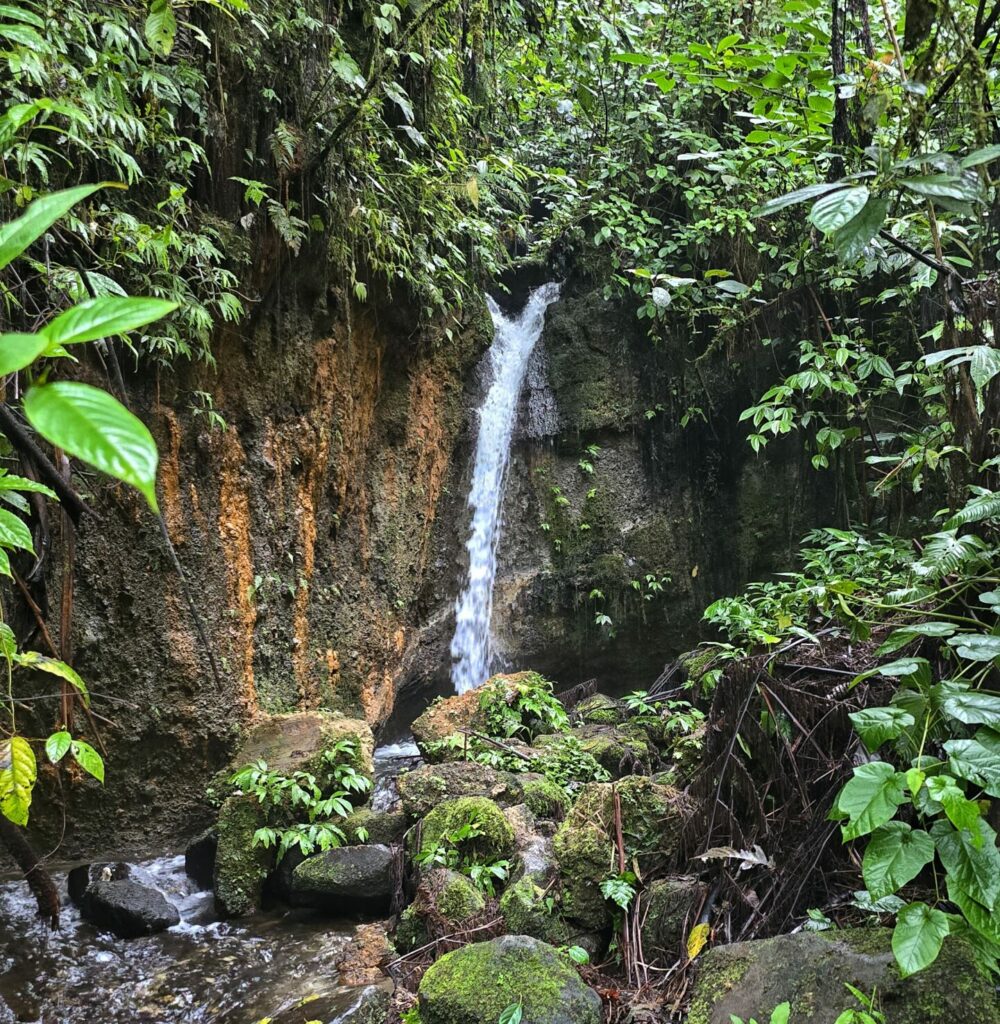wodospad po drodze do Langkuik Tinggi